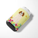 Easter Eggs Saint Bernard Can or Bottle Hugger Cooler Sleeve for Standard 12 oz Cans, Insulated Foam Beer & Soda Can Hugger Reusable