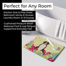 Easter Eggs Bernese Mountain Dog Memory Foam Kitchen Mat Machine Washable Anti-Fatigue Cushion Comfort Bath or Kitchen Rug