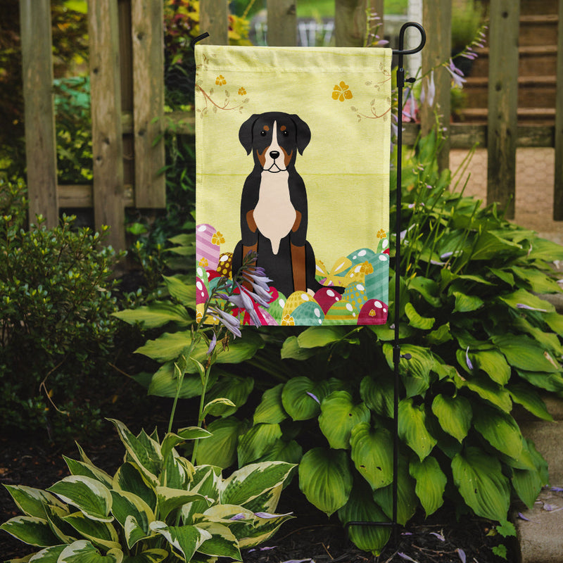 Easter Eggs Greater Swiss Mountain Dog Flag Garden Size BB6037GF