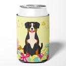 Easter Eggs Entlebucher Can or Bottle Hugger Cooler Sleeve for Standard 12 oz Cans, Insulated Foam Beer & Soda Can Hugger Reusable