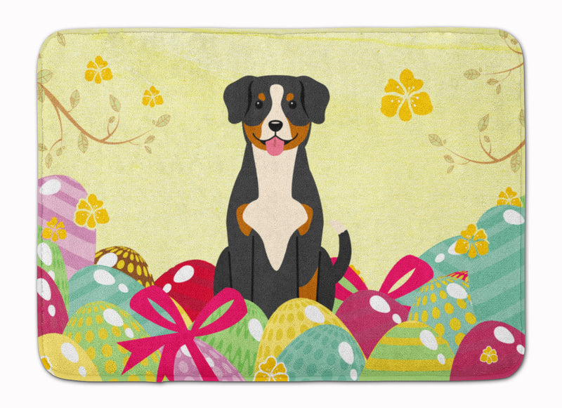 Easter Eggs Entlebucher Machine Washable Memory Foam Mat BB6038RUG