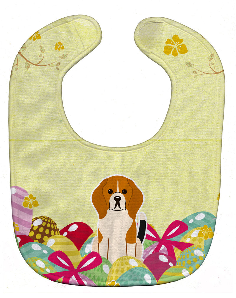 Easter Eggs Beagle Tricolor Baby Bib BB6040BIB