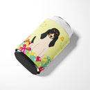 Easter Eggs Swiss Hound Can or Bottle Hugger Cooler Sleeve for Standard 12 oz Cans, Insulated Foam Beer & Soda Can Hugger Reusable