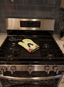 Easter Eggs Swiss Hound Oven Mitt Heat Resistant Thick Oven Mitt for Hot Pans and Oven, Kitchen Mitt Protect Hands, Cooking Baking Glove
