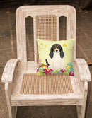 Easter Eggs Swiss Hound Decorative Throw Pillow 18x18 Indoor Outdoor Accent Cushion, Fabric Cover with Insert for Sofa, Bed, Porch & Living Room