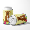 Easter Eggs Staffordshire Bull Terrier Brown Can or Bottle Hugger Cooler Sleeve for Standard 12 oz Cans, Insulated Foam Beer & Soda Can Hugger Reusable
