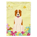 Easter Eggs Central Asian Shepherd Dog House Flag 28x40 Porch Sleeve Pole Decorative Outside Yard Banner Artwork Wall Hanging, Polyester