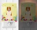 Easter Eggs Central Asian Shepherd Dog Ceramic Night Light Compact, UL-Certified, Ideal for Bedroom, Bathroom, Nursery, Hallway, Kitchen, 6x4x3, Multicolor