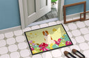 Easter Eggs Central Asian Shepherd Dog Doormat Indoor Outdoor 18H X 27W Front Door Mat Rugs for Entryway, Non Slip Washable