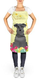 Easter Eggs Miniature Schnauzer Black Apron Cooking Kitchen Server Baking Crafts Gardening for Adult Women Men, Unisex, Large, Multicolor