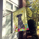 Easter Eggs Miniature Schnauzer Black House Flag 28x40 Porch Sleeve Pole Decorative Outside Yard Banner Artwork Wall Hanging, Polyester