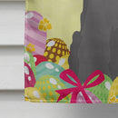 Easter Eggs Miniature Schnauzer Black House Flag 28x40 Porch Sleeve Pole Decorative Outside Yard Banner Artwork Wall Hanging, Polyester