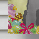 Easter Eggs Miniature Schnauzer Black Silver House Flag 28x40 Porch Sleeve Pole Decorative Outside Yard Banner Artwork Wall Hanging, Polyester