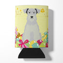 Easter Eggs Miniature Schnauzer White Can or Bottle Hugger Cooler Sleeve for Standard 12 oz Cans, Insulated Foam Beer & Soda Can Hugger Reusable