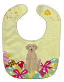 Easter Eggs Yellow Labrador Baby Bib Easy-Clean Baby Bib Baby Feeding Accessory Baby Mealtime Essential, 10 x 13, Multicolor