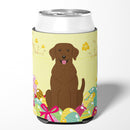 Easter Eggs Chocolate Labrador Can or Bottle Hugger Cooler Sleeve for Standard 12 oz Cans, Insulated Foam Beer & Soda Can Hugger Reusable