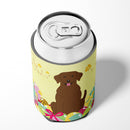 Easter Eggs Chocolate Labrador Can or Bottle Hugger Cooler Sleeve for Standard 12 oz Cans, Insulated Foam Beer & Soda Can Hugger Reusable