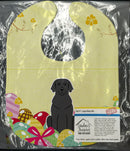 Easter Eggs Black Labrador Baby Bib Easy-Clean Baby Bib Baby Feeding Accessory Baby Mealtime Essential, 10 x 13, Multicolor