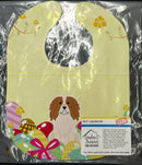 Easter Eggs Cavalier Spaniel Baby Bib Easy-Clean Baby Bib Baby Feeding Accessory Baby Mealtime Essential, 10 x 13, Multicolor