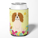 Easter Eggs Cavalier Spaniel Can or Bottle Hugger Cooler Sleeve for Standard 12 oz Cans, Insulated Foam Beer & Soda Can Hugger Reusable
