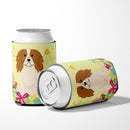 Easter Eggs Cavalier Spaniel Can or Bottle Hugger Cooler Sleeve for Standard 12 oz Cans, Insulated Foam Beer & Soda Can Hugger Reusable
