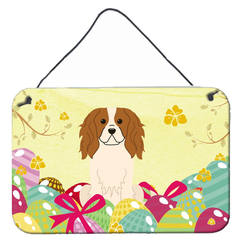 Easter Eggs Cavalier Spaniel Wall or Door Hanging Prints BB6058DS812