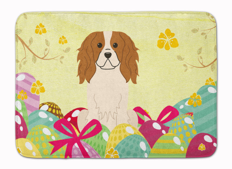 Easter Eggs Cavalier Spaniel Machine Washable Memory Foam Mat BB6058RUG