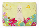 Easter Eggs Soft Coated Wheaten Terrier Memory Foam Kitchen Mat Machine Washable Anti-Fatigue Cushion Comfort Bath or Kitchen Rug