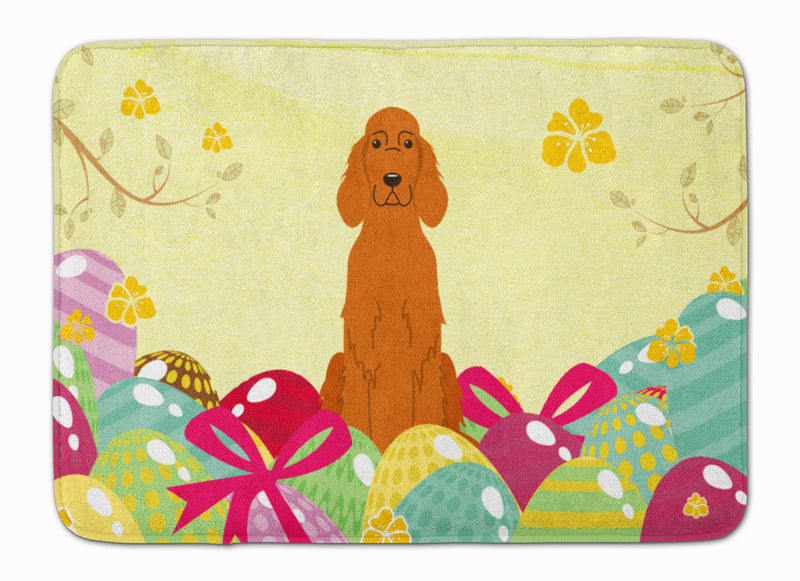 Easter Eggs Irish Setter Machine Washable Memory Foam Mat BB6064RUG