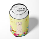 Easter Eggs Irish Wolfhound Can or Bottle Hugger Cooler Sleeve for Standard 12 oz Cans, Insulated Foam Beer & Soda Can Hugger Reusable