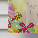 Easter Eggs Irish Wolfhound House Flag 28x40 Porch Sleeve Pole Decorative Outside Yard Banner Artwork Wall Hanging, Polyester