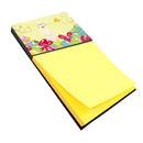 Easter Eggs Irish Wolfhound Watercolor Sticky Note Holder Refillable Dispenser Desk Accessory 3x3 Pad Gift