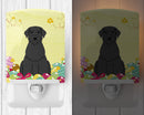 Easter Eggs Giant Schnauzer Ceramic Night Light Compact, UL-Certified, Ideal for Bedroom, Bathroom, Nursery, Hallway, Kitchen, 6x4x3, Multicolor