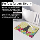 Easter Eggs Giant Schnauzer Memory Foam Kitchen Mat Machine Washable Anti-Fatigue Cushion Comfort Bath or Kitchen Rug