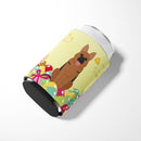 Easter Eggs German Shepherd Can or Bottle Hugger Cooler Sleeve for Standard 12 oz Cans, Insulated Foam Beer & Soda Can Hugger Reusable