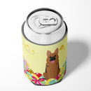 Easter Eggs German Shepherd Can or Bottle Hugger Cooler Sleeve for Standard 12 oz Cans, Insulated Foam Beer & Soda Can Hugger Reusable