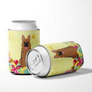 Easter Eggs German Shepherd Can or Bottle Hugger Cooler Sleeve for Standard 12 oz Cans, Insulated Foam Beer & Soda Can Hugger Reusable
