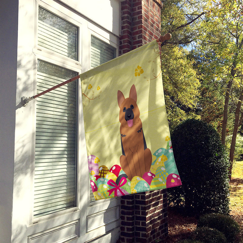 Easter Eggs German Shepherd Flag Canvas House Size BB6067CHF