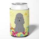 Easter Eggs Poodle Silver Can or Bottle Hugger Cooler Sleeve for Standard 12 oz Cans, Insulated Foam Beer & Soda Can Hugger Reusable