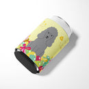 Easter Eggs Poodle Silver Can or Bottle Hugger Cooler Sleeve for Standard 12 oz Cans, Insulated Foam Beer & Soda Can Hugger Reusable