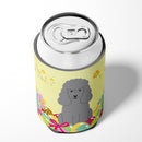 Easter Eggs Poodle Silver Can or Bottle Hugger Cooler Sleeve for Standard 12 oz Cans, Insulated Foam Beer & Soda Can Hugger Reusable