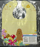 Easter Eggs Poodle Tan Baby Bib Easy-Clean Baby Bib Baby Feeding Accessory Baby Mealtime Essential, 10 x 13, Multicolor