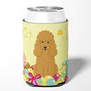 Easter Eggs Poodle Tan Can or Bottle Hugger Cooler Sleeve for Standard 12 oz Cans, Insulated Foam Beer & Soda Can Hugger Reusable