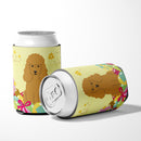 Easter Eggs Poodle Tan Can or Bottle Hugger Cooler Sleeve for Standard 12 oz Cans, Insulated Foam Beer & Soda Can Hugger Reusable