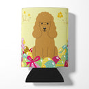 Easter Eggs Poodle Tan Can or Bottle Hugger Cooler Sleeve for Standard 12 oz Cans, Insulated Foam Beer & Soda Can Hugger Reusable