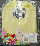 Easter Eggs Poodle White Baby Bib Easy-Clean Baby Bib Baby Feeding Accessory Baby Mealtime Essential, 10 x 13, Multicolor