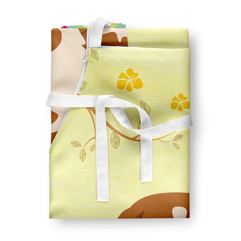 Easter Eggs Brittany Spaniel Apron BB6072APRON