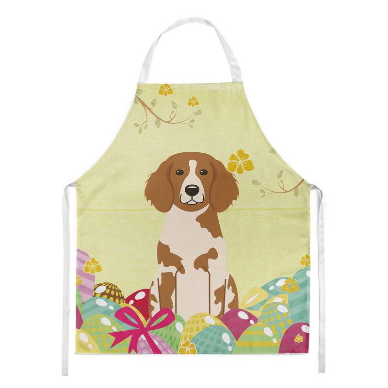 Easter Eggs Brittany Spaniel Apron BB6072APRON