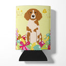 Easter Eggs Brittany Spaniel Can or Bottle Hugger Cooler Sleeve for Standard 12 oz Cans, Insulated Foam Beer & Soda Can Hugger Reusable
