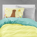 Easter Eggs Dogue de Bourdeaux Standard Pillowcase Lightweight Super Soft Easy Care Decorative Artwork Pillowcase, Standard